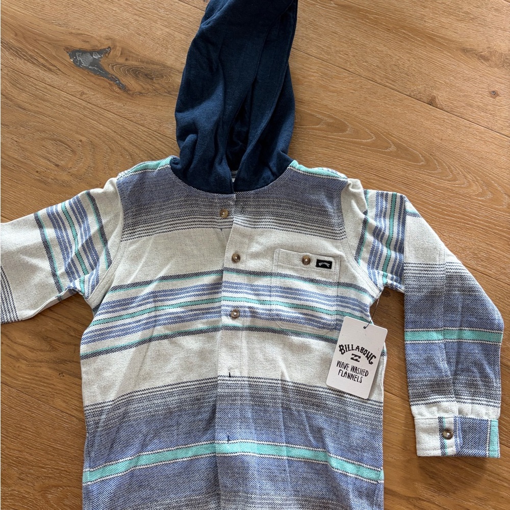 Billabong Flannel Hooded Shirt